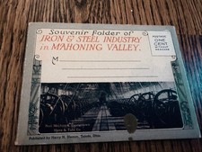 Vintage Mahoning Valley Steel Souvenir Folder Postcards Youngstown Ohio picture
