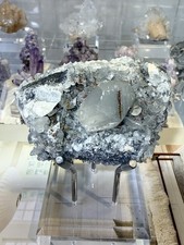 Calcite and Quartz (Crystal) Symbiotic Mineral Specimen picture