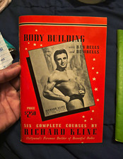 Body Building with Bar Bells & Dumbbells Six Courses Richard Kline 1945 picture