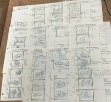 Beetlejuice Original Production Animation Storyboard Nelvana Tim Burton 1991 picture