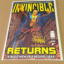 Invincible Returns #1 2026 Signed By David Finch (Cover Art) & Ryan Ottley w/COA picture