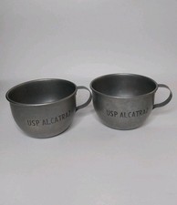 Set of 2 PAIR USP Alcatraz Vintage Metal Souvenir Cup Decorative Replica picture