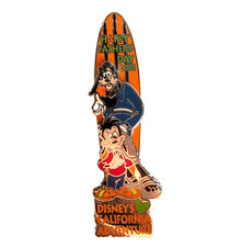 Disney Pin - Father's Day 2001 (Goofy & Max) Surfboard California Adventure DCA picture