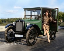 1920s VINTAGE CAR ❤️ Flapper Girl Roaring 20s Antique Auto Print - 8x10 Photo picture