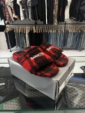 Balenciaga Faux Shearling Slippers picture