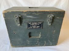 Alert Telephone System Box US Marine Corps Dictograph Sales Corp Vintage Crate picture