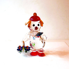 Rare Iris Arc Crystal Flower Clown 53-99802 w/Box picture
