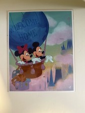 New Disney DVC Hot Air Balloon over Castle Print Artwork by Bret Iwan picture