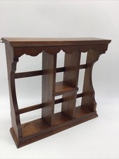 Vintage Wooden Wall Shelf Curio Trinket Display picture