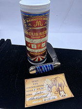 Mike Newland Circus Series Limited Run Pocketknife Blue Handle 2022 picture