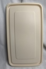 Rubbermaid Servin Saver Lid #9 Almond Beige Rectangle 0039 Replacement Lid Only picture