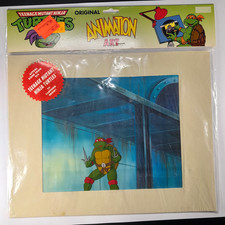 TMNT Animation Cel Raphael Vintage 1987 Teenage Mutant Ninja Turtles COA Worn Pk picture