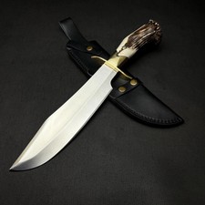 Handmade Inglourious Basterds Bowie Knife Replica Aldo Raine Knife Antler Handle picture