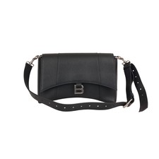 Balenciaga Downtown Bag Black Silver Hardware Shoulder Crossbody Bag picture