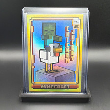 2025 Panini Minecraft Special Edition #11 Chicken Jockey /50 GOLD Massive Hit picture