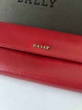 Authentic BALLY Red Leather Long Wallet picture