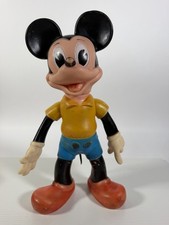 VTG 1960s Mickey Mouse - [Rare Factory Error] - Disney Rubber Squeak Toy Doll picture