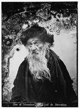 Photo:Jerusalem Israel 1900s Jewish Rabbi Portrait Costume Print picture