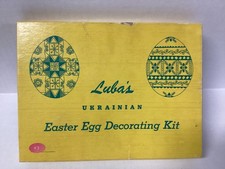 Vtg Luba's Ukrainian Easter Egg PYSANKY Decorating Kit & Instructions picture