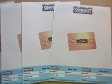 10 Atlantic City SHOWBOAT HOTEL & CASINO STATIONARY FOR BILLS & GUEST CARDS #9 picture