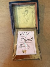 Antique 1850s Cased Photo Identified ANNIE MORRISON Folk Art Doodle Inscribed picture
