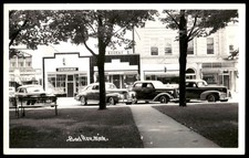 Vintage Postcard Real Photo Main Street Bad Axe Michigan  picture