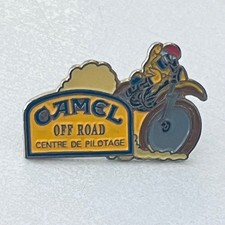 Vtg CAMEL OFF ROAD Motorsport Motorcycle Racing Enamel Lapel picture
