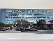 Hemmings Motor News Sunoco Station Vintage Cars Bennington VT Postcard 2001 picture