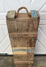 US Army Ammo Crate Box 75mm Mortar WW2 Korea Vietnam Empty Solid picture