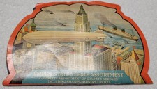 Vintage 1930s Empire State Needle Assortment folder, Pioneer Aviation, Zeppelin picture