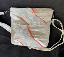 Beautiful Vintage Kimono Obi Shoulder Bag / Crossbody Bag, Silver Knots picture
