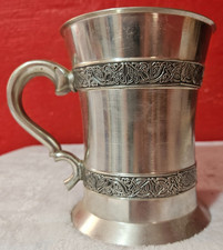 Vintage Mullingar Irish Pewter Beer Stein Mug Handcrafted Made in Ireland picture