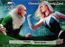 2022 Marvel Unbound Battle Scenes Quarterly Achievement Ghost-Spider Vulture/999 picture