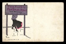 Postcard Comic For Sale or Rent 1905 Unmarked picture