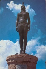 Vintage Postcard Cartagena Columbia Native Catalina Monument picture