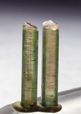 An Amazing Pair Of Watermelon Tourmaline Crystals From Poprook Mine . picture