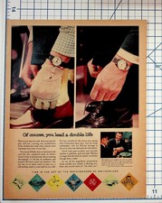1957 Swiss Watch Advertisement Vintage Magazine Print Ad Ephemera picture