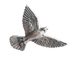 Merlin Handcrafted From English Pewter Lapel Pin Badge  picture