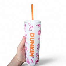 New Rare Dunkin Donuts Summer 2026 Stainless Steel 22oz Tumbler NWT HTF picture