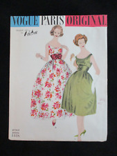 1959 Vintage Vogue Paris Original 1448 Designed by Patou Dress Size 12 picture