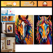 YOYA 2 Pack 5D Horse Diamond Art Kits for Adults 12x16 Inch picture