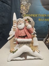Welcome Father Christmas By Janet King Bookend Santa With Original Box picture
