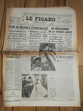 N129 Rare Antique Journal the Figaro 25 Jan 1968 Moscow,Bernese Paris,Trainmen picture