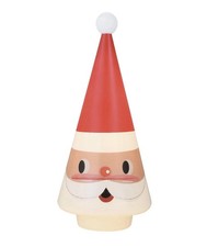 Mr. Christmas 24” Blow Mold Retro Santa Tree - Vintage style Head In Hand picture