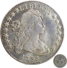 Rare Collectible Antique Historical Coin Exquisite Cameo Design Old Silver Dolla picture