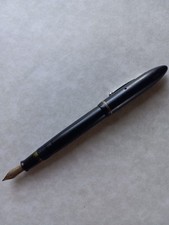 Vintage Sheaffer Junior Black Celluloid Fountain Pen Unrestored picture