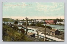 Postcard OSWEGO NY Minetto on Oswego River Unposted picture