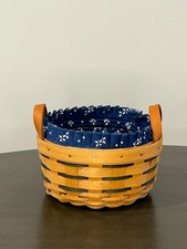 Longaberger Heartland Button Basket – 1996 (Heritage Blue) picture