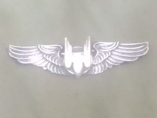 Vintage WW2 US Army Air Forces Aerial Gunner Wing Moody Brothers Sterling Pin picture