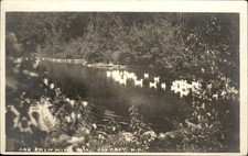 Jaffrey NH Swimming Pool c1900s-10s Real Photo Vintage Postcard bhn picture